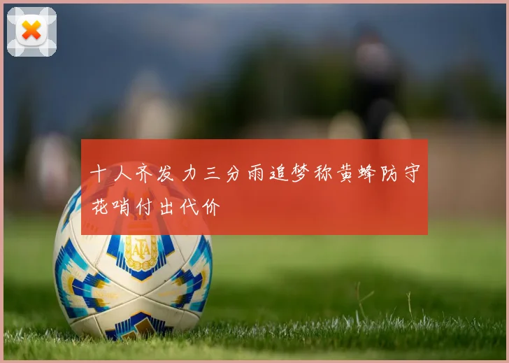 十人齐发力三分雨追梦称黄蜂防守花哨付出代价